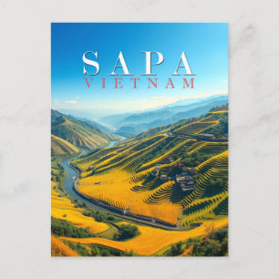 Rice fields in Sapa, Vietnam  Postcard