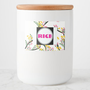 Rice Food Label