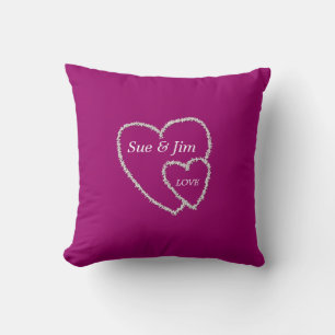 Rice Hearts Pillow