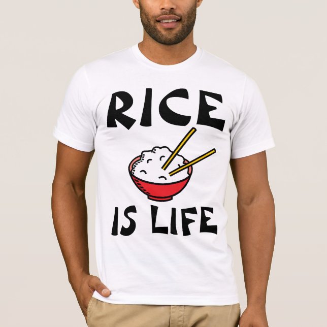 RICE IS LIFE T-SHIRTS TEES (Front)