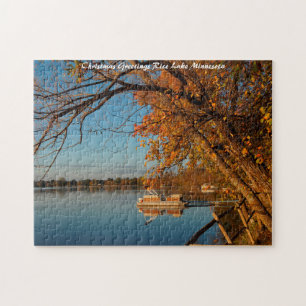 Rice Lake Minnesot Christmas Greetings Jigsaw Puzzle