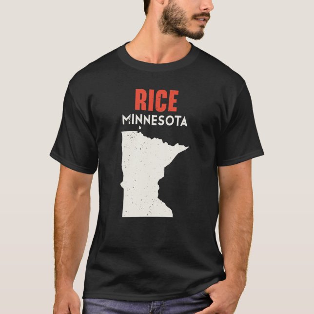 Rice Minnesota USA State America Travel Minnesotan T-Shirt (Front)