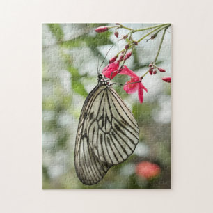 Rice Paper butterfly, Paper Kite, Idea leuconoe Jigsaw Puzzle