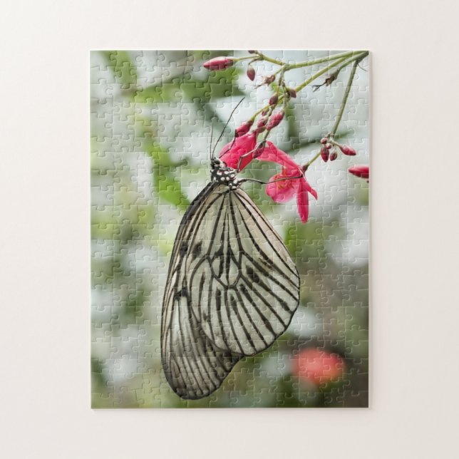 Rice Paper butterfly, Paper Kite, Idea leuconoe Jigsaw Puzzle (Vertical)
