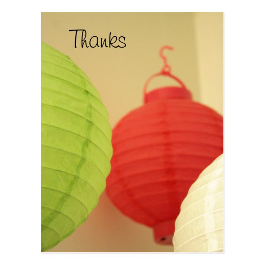 Rice Paper Lanterns postcard