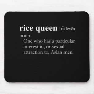 RICE QUEEN (definition) Mouse Pad
