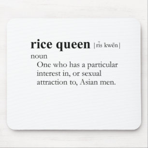 RICE QUEEN (definition) Mouse Pad