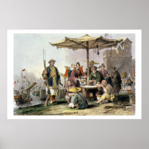 Rice Sellers at the Military Station of Tong-Chang Poster