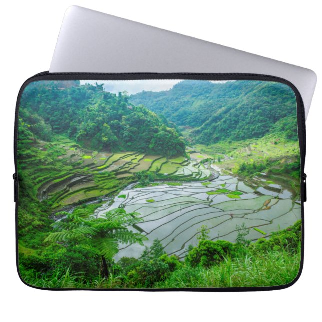 Rice terrace landscape, Philippines Laptop Sleeve (Front)