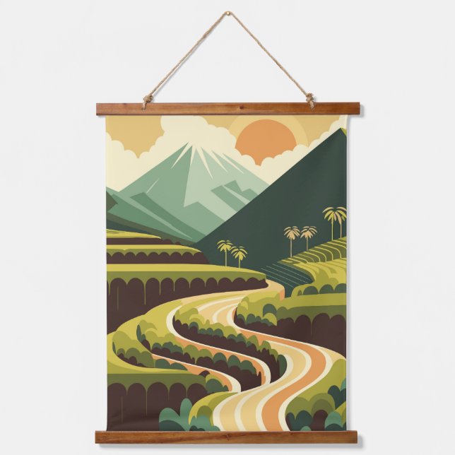 Rice Terraces Hanging Tapestry (Front)