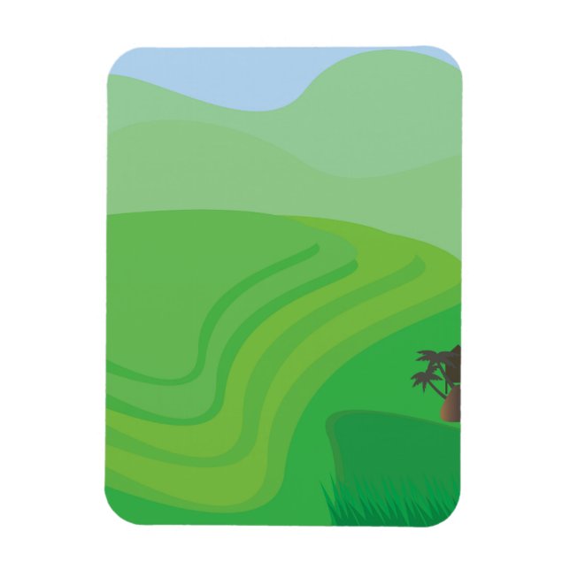 Rice Terraces Magnet (Vertical)