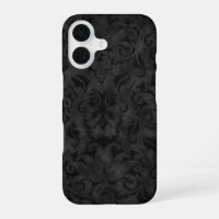 Rich Black Brocade Design