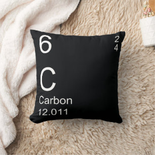 Rich Black Carbon Element Cushion