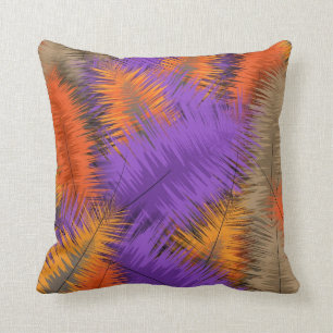 Rich Bright Autumn Fall Abstract Pattern Cushion