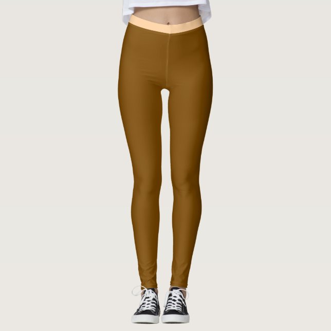 “RICH BROWN” – ACTIVEWEAR LEGGINGS (Front)