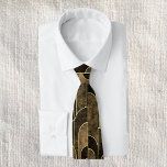 Rich Brown and Gold Art Deco Pattern Tie<br><div class="desc">Rich Brown and Gold Art Deco Pattern</div>