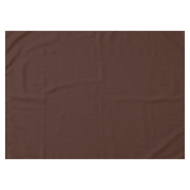 Rich Brown colour background Customisable Tablecloth (Front (Horizontal))