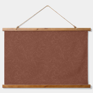 Rich brown textured swirling pattern hanging tapestry