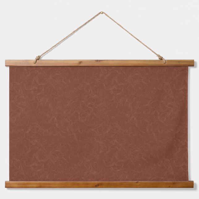 Rich brown  textured swirling  pattern hanging tapestry (Front)