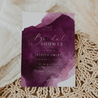 Rich Burgundy & Blush Modern Bridal Shower