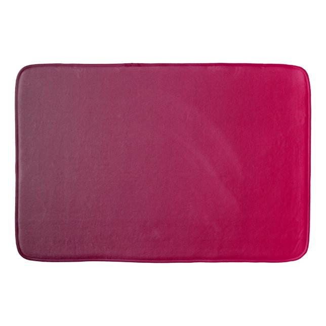 Rich Burgundy Wine Gradient Shades  Bath Mat (Front)