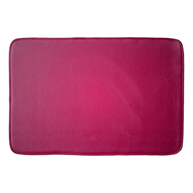 Rich Burgundy Wine Gradient Shades Bath Mat (Front)