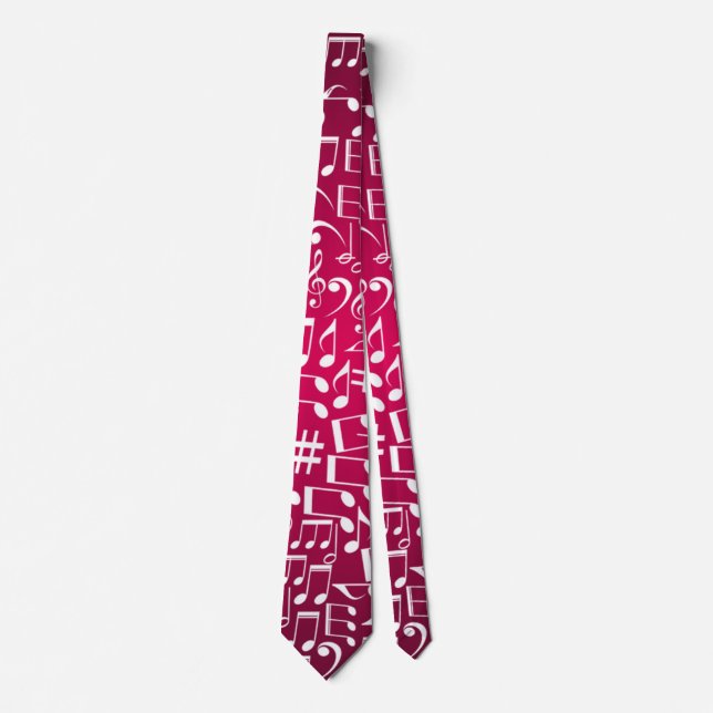 Rich Burgundy Wine Gradient Shades Tie (Front)
