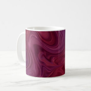 Rich Burgundy Wine Purple Organic Flow Coffee Mug