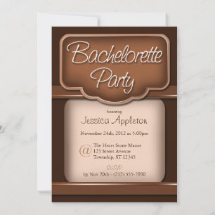 Rich Chocolate : Bachelorette Party Invitations