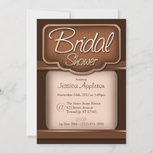 Rich Chocolate : Bridal Shower Invitations