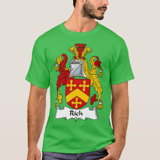 Rich Coat of Arms Family Crest  T-Shirt