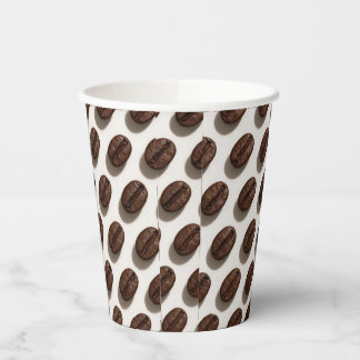 Rich Coffee Bean Aesthetic Paper Cup Design