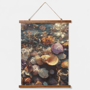 Rich Color Seashell Collection Beach Art Hanging Tapestry