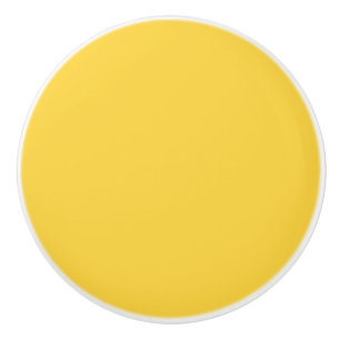 Rich Creamy Butter Yellow Trendy Fashion Ceramic Knob
