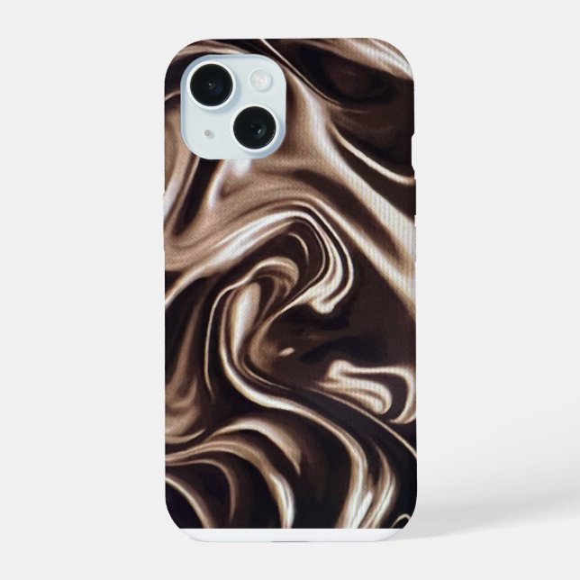 Rich Dark Chocolate iPhone 15 Case (Back)