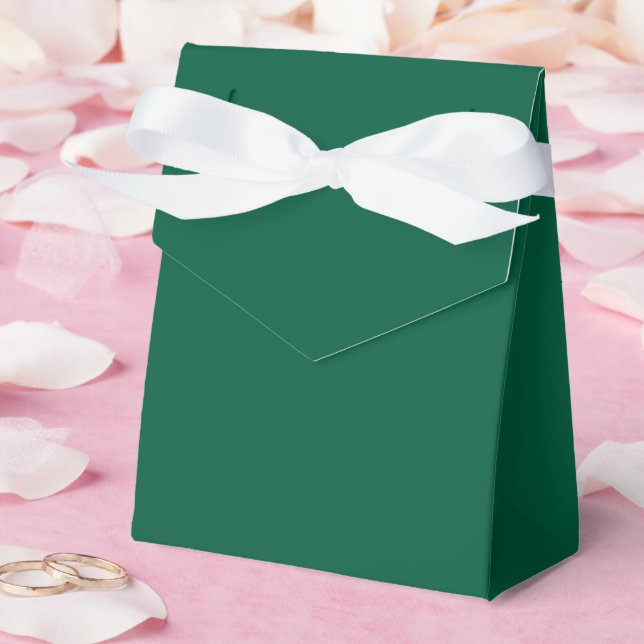 Rich Dark Green Favour Boxes (Wedding)