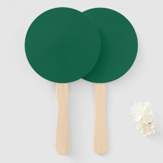 Rich Dark Green Hand Fan