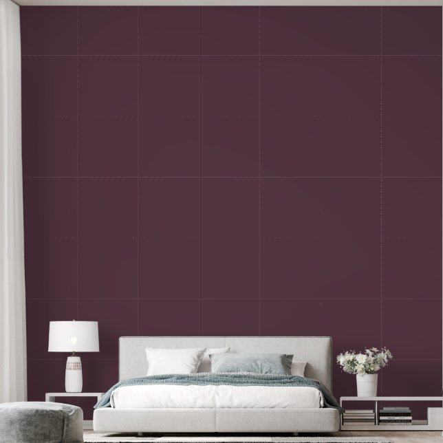 Rich Eggplant Wallpaper (Bedroom)