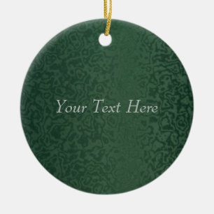 Rich Emerald Green Ceramic Tree Decoration