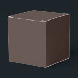 Rich Espresso Favour Box<br><div class="desc">☕ Rich Espresso A bold and grounding shade, Rich Espresso draws its warmth from the deep richness of freshly brewed coffee. This luxurious brown sits at the intersection of comfort and sophistication—dark enough to anchor a design, yet warm enough to invite curiosity. Colour Meaning & Mood: Often associated with strength,...</div>