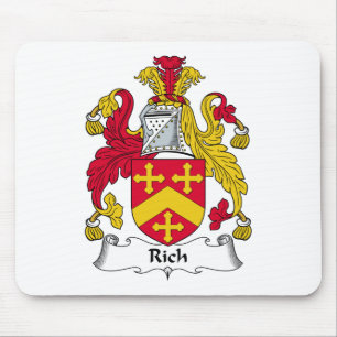 Rich Family Crest Mouse Pad