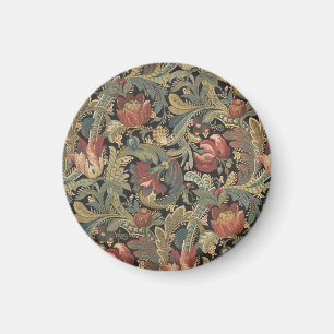 Rich Floral Tapestry Brocade Antique Victorian Magnet