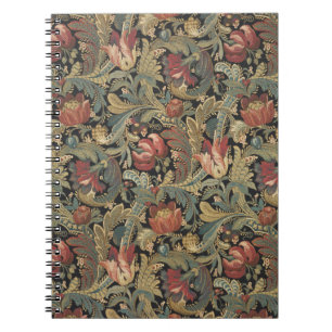 Rich Floral Tapestry Brocade Antique Victorian Notebook