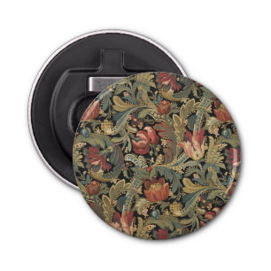 Rich Floral Tapestry Brocade Damask Bottle Opener