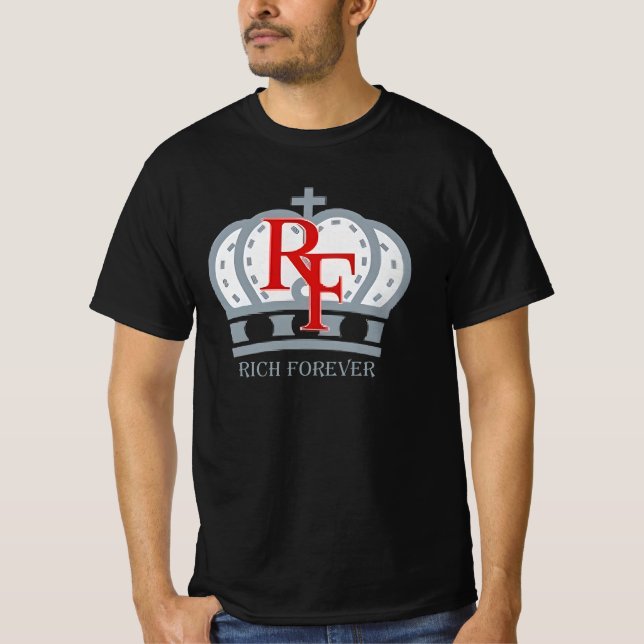 rich forever music T-Shirt (Front)