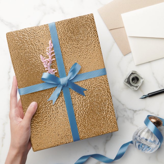 Rich Gold Glass Abstract Wrapping Paper (Gifting)