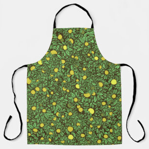 Rich Green Fruit Garden Trees Apron