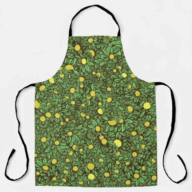 Rich Green Fruit Garden Trees Apron (Front)