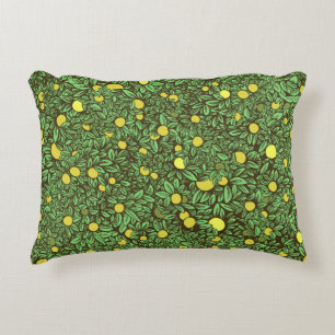 Rich Green Fruit Garden Trees Decorative Cushion