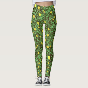Rich Green Fruit Garden Trees Leggings